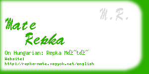 mate repka business card